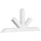 Ekena Millwork Saratoga Architectural Grade PVC Gable Bracket, 60"W x 25"H x 4"D x 4"F, 10/12 Pitch GBP060X25X0404SAR00 - alternate 1